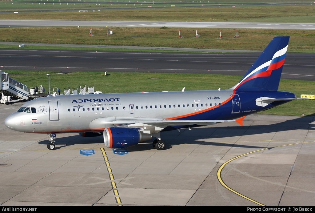 Aircraft Photo of VP-BUK | Airbus A319-111 | Aeroflot - Russian Airlines | AirHistory.net #731898