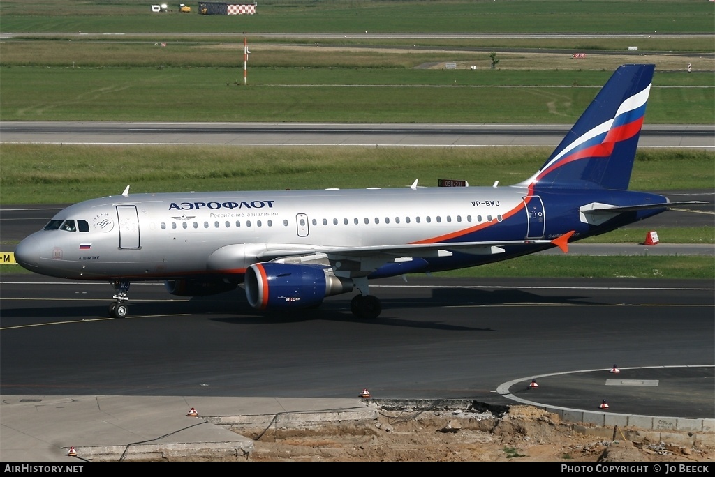 Aircraft Photo of VP-BWJ | Airbus A319-111 | Aeroflot - Russian Airlines | AirHistory.net #731900
