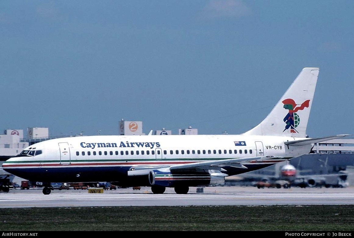 Aircraft Photo of VR-CYB | Boeing 737-242/Adv | Cayman Airways | AirHistory.net #731906