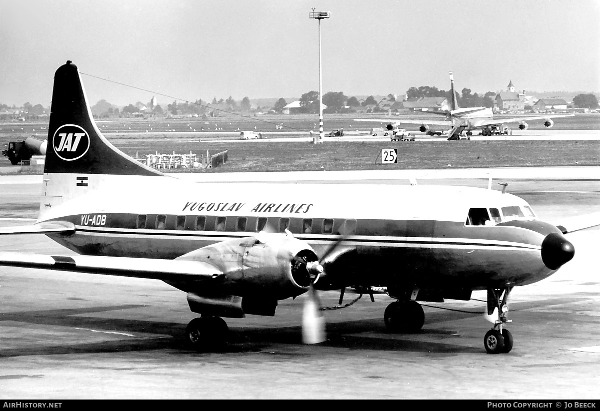 Aircraft Photo of YU-ADB | Convair 340-58 | Jugoslovenski Aerotransport - JAT | AirHistory.net #731926
