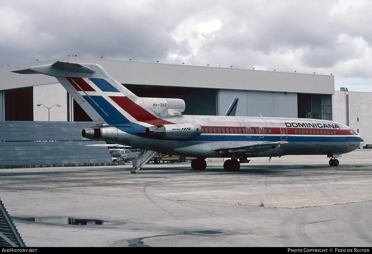 Aircraft Photo of HI-312 | Boeing 727-173C | Dominicana | AirHistory.net #731959