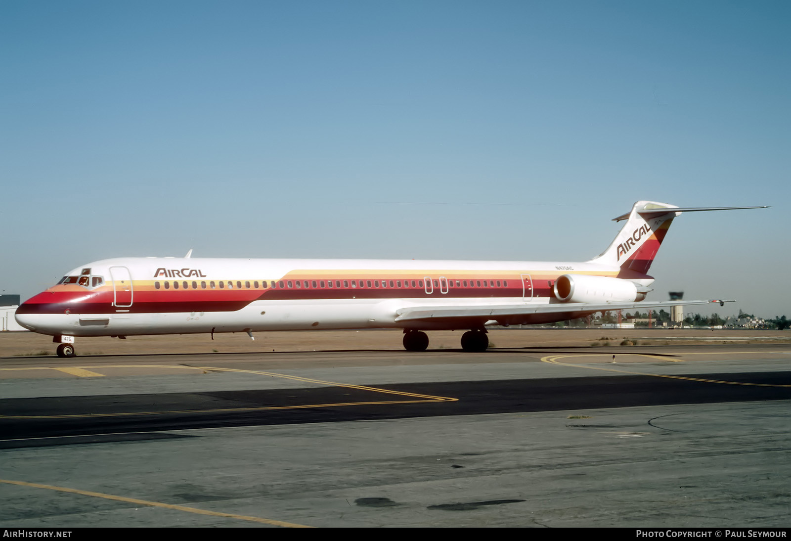 Aircraft Photo of N475AC | McDonnell Douglas MD-81 (DC-9-81) | AirCal | AirHistory.net #731963