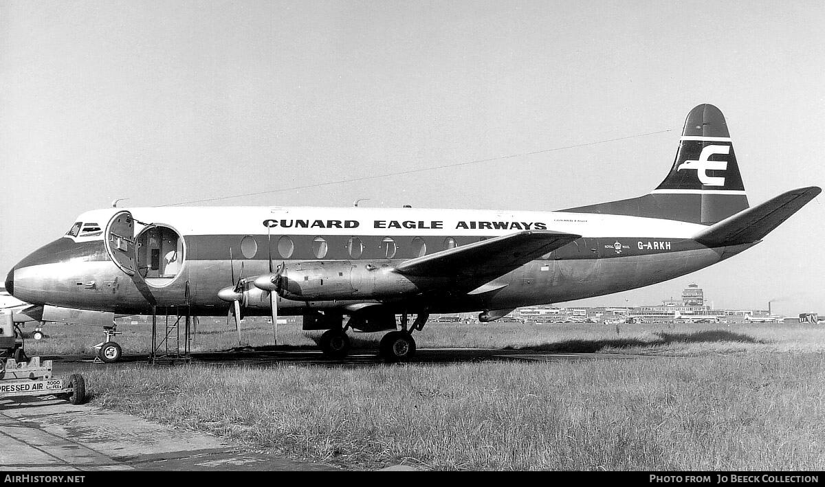 Aircraft Photo of G-ARKH | Vickers 707 Viscount | Cunard Eagle Airways | AirHistory.net #731979