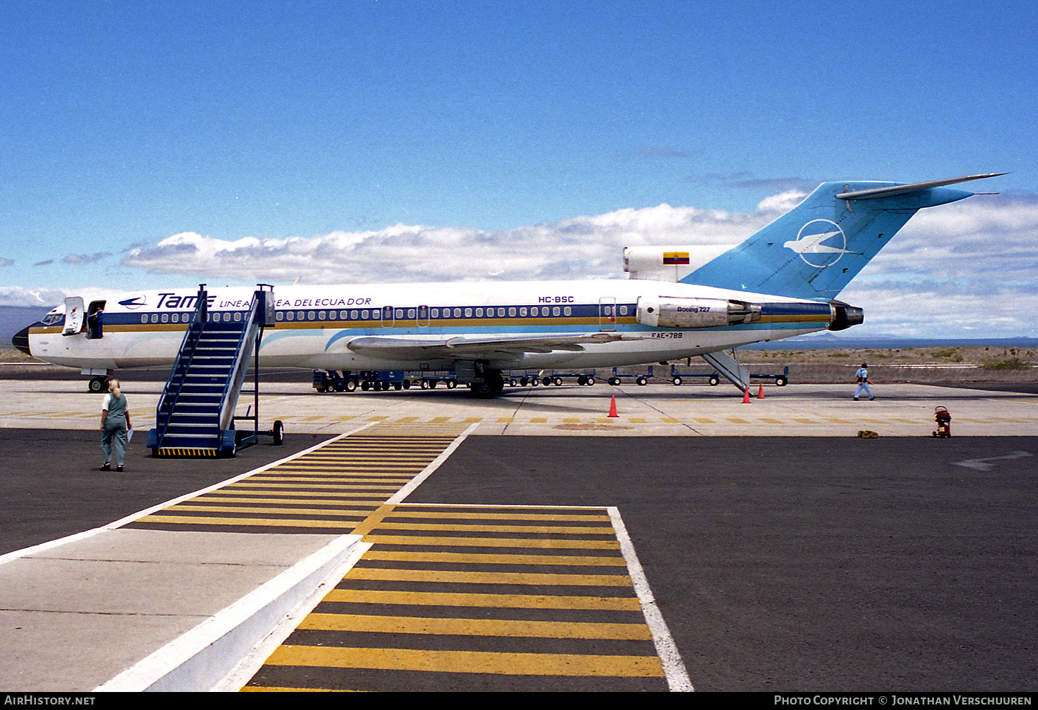 Aircraft Photo of HC-BSC / FAE-788 | Boeing 727-230/Adv | TAME Línea Aérea del Ecuador | AirHistory.net #731990