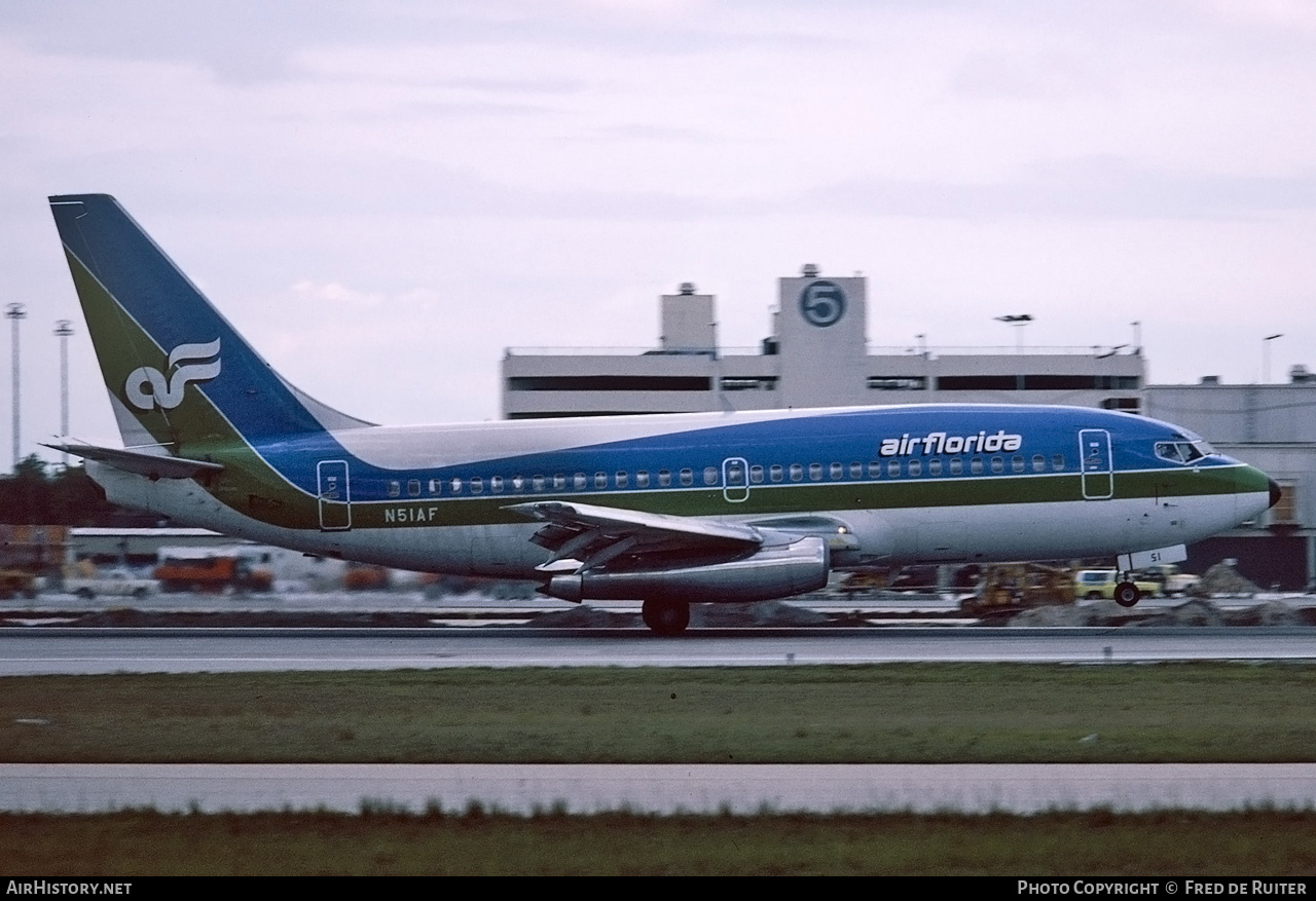 Aircraft Photo of N51AF | Boeing 737-2T4/Adv | Air Florida | AirHistory.net #731999