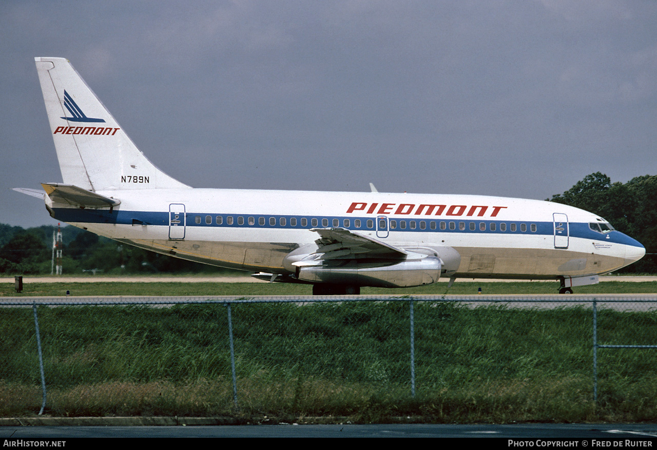 Aircraft Photo of N789N | Boeing 737-296/Adv | Piedmont Airlines | AirHistory.net #732030