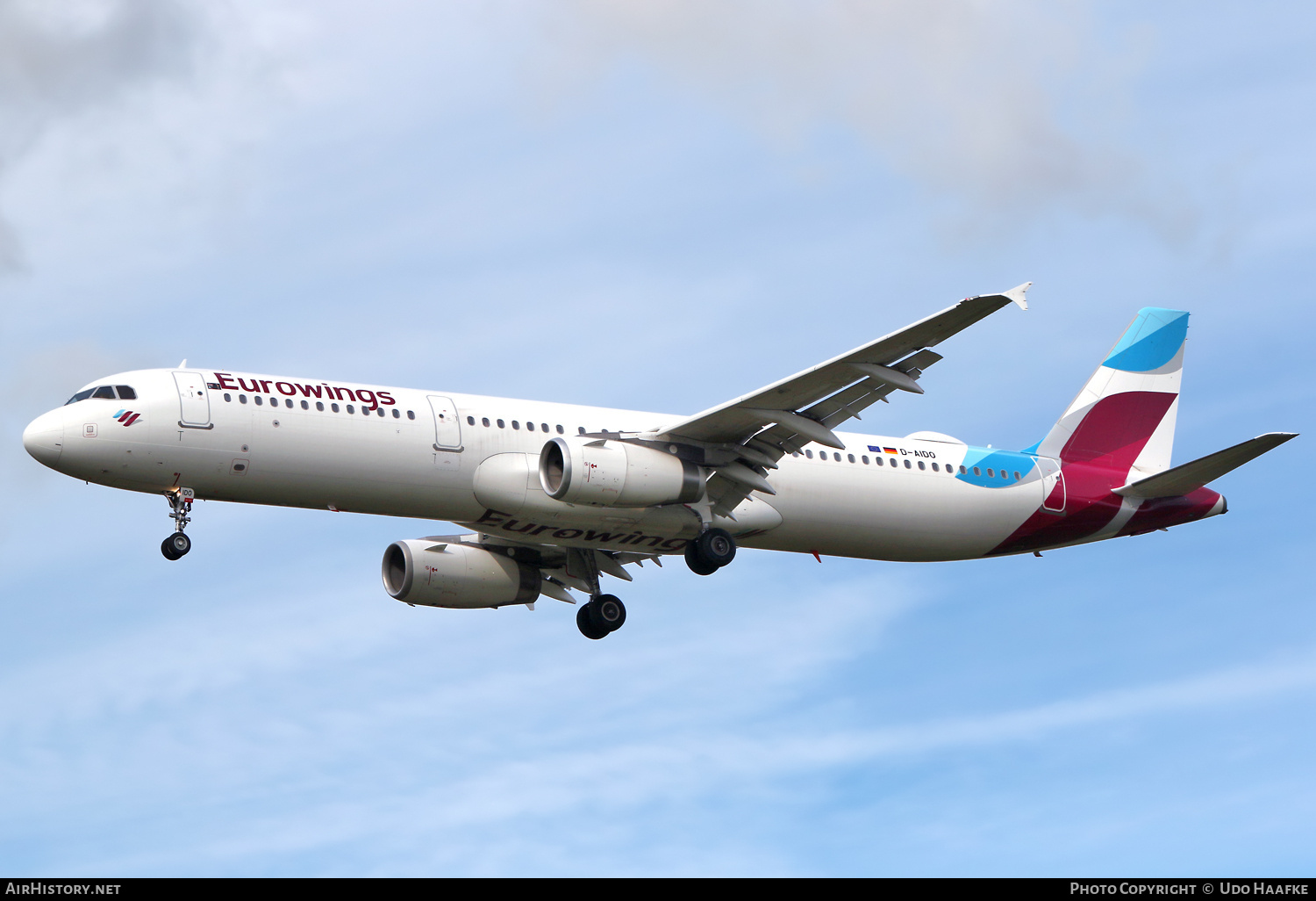Aircraft Photo of D-AIDO | Airbus A321-231 | Eurowings | AirHistory.net #732079