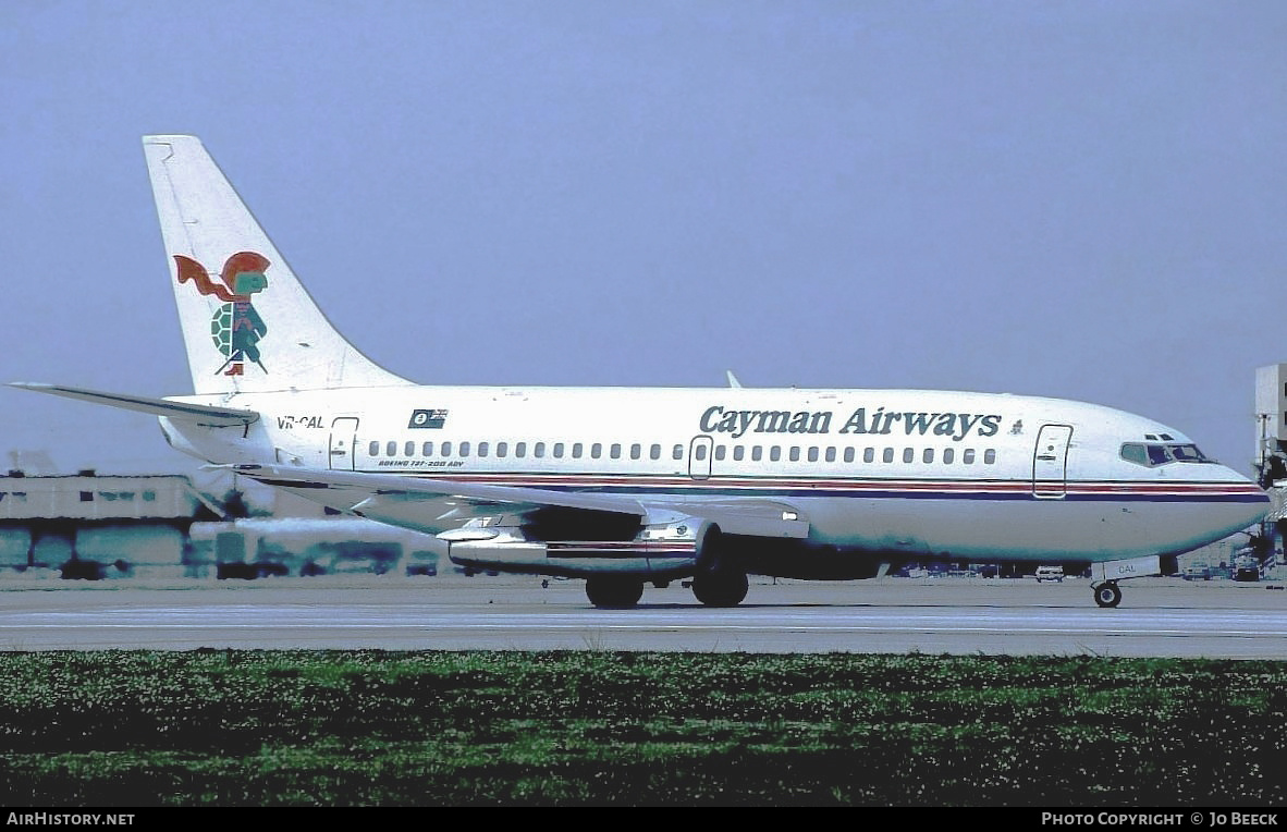 Aircraft Photo of VR-CAL | Boeing 737-205/Adv | Cayman Airways | AirHistory.net #732110