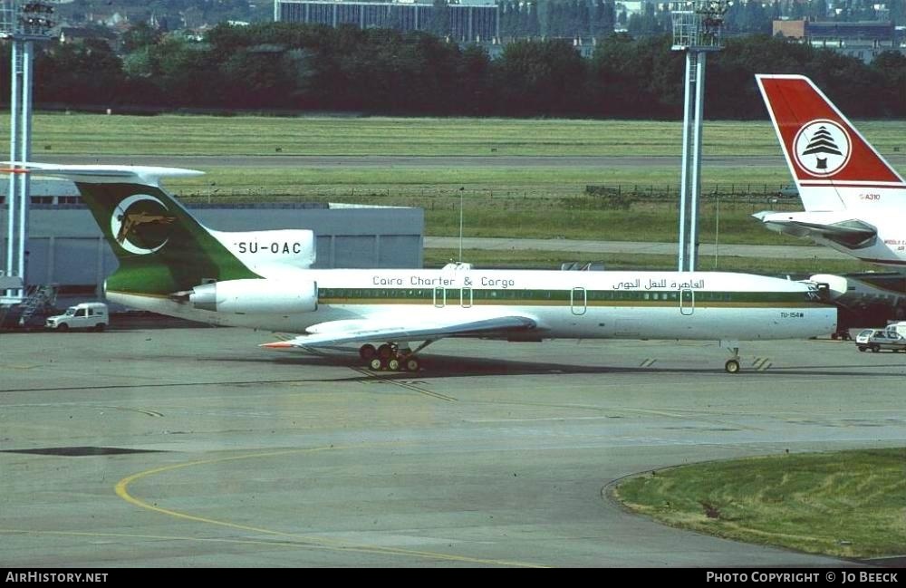 Aircraft Photo of SU-OAC | Tupolev Tu-154M | Cairo Charter & Cargo | AirHistory.net #732125