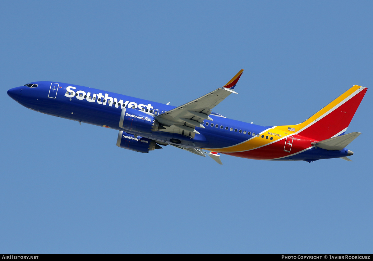 Aircraft Photo of N8873S | Boeing 737-8 Max 8 | Southwest Airlines | AirHistory.net #732135