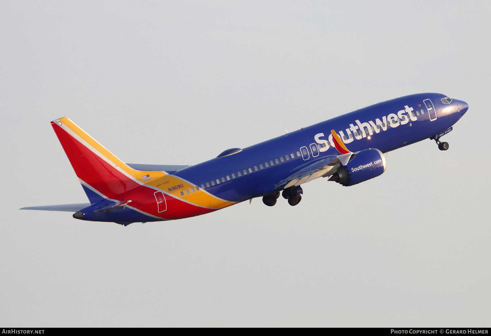 Aircraft Photo of N1809U | Boeing 737-8 Max 8 | Southwest Airlines | AirHistory.net #732302