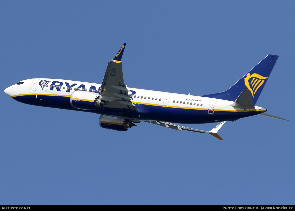 Aircraft Photo of EI-IKH | Boeing 737-8200 Max 200 | Ryanair | AirHistory.net #732305