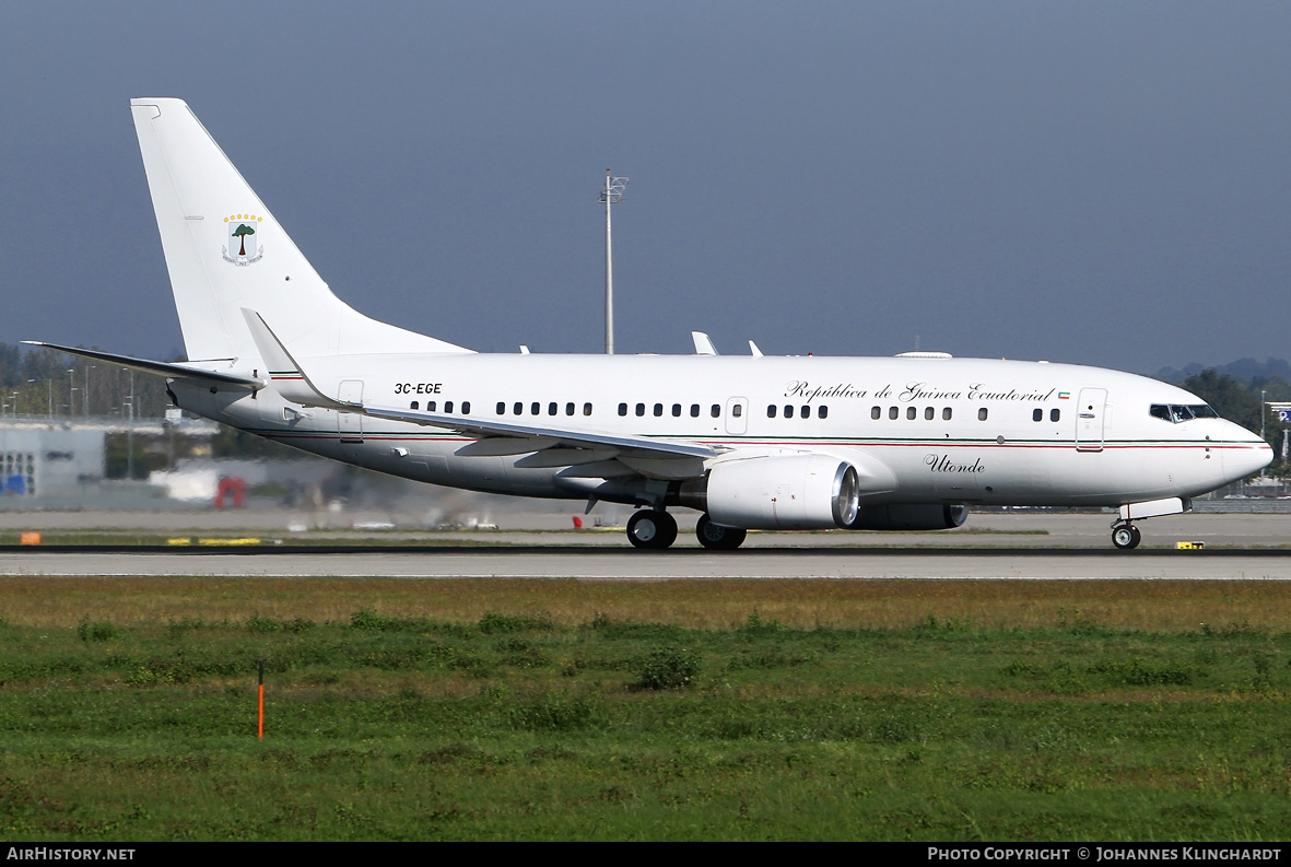 Aircraft Photo of 3C-EGE | Boeing 737-7FB BBJ | República de Guinea Ecuatorial | AirHistory.net #732321