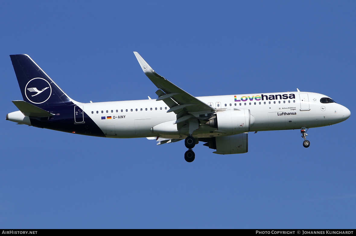 Aircraft Photo of D-AINY | Airbus A320-271N | Lufthansa | AirHistory.net #732322