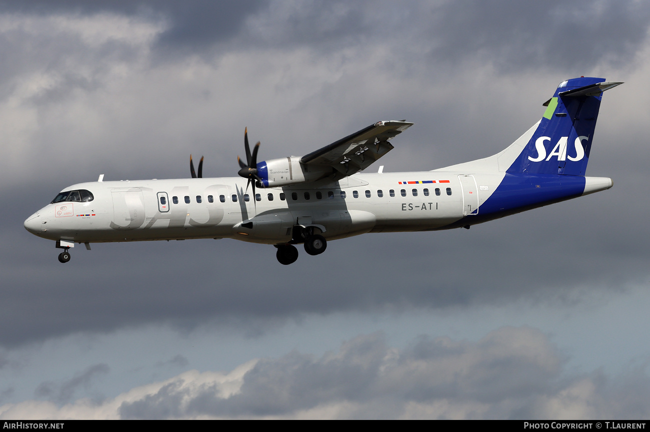 Aircraft Photo of ES-ATI | ATR ATR-72-600 (ATR-72-212A) | Scandinavian Airlines - SAS | AirHistory.net #732346