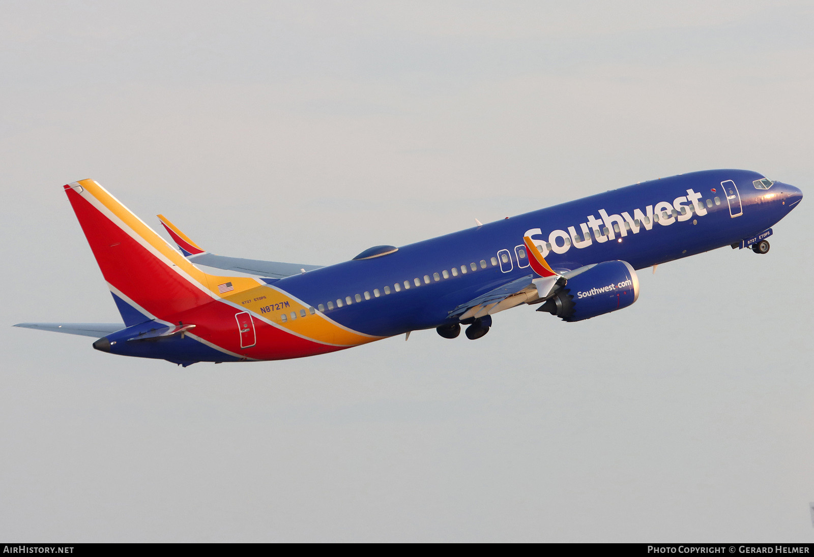 Aircraft Photo of N8727M | Boeing 737-8 Max 8 | Southwest Airlines | AirHistory.net #732363