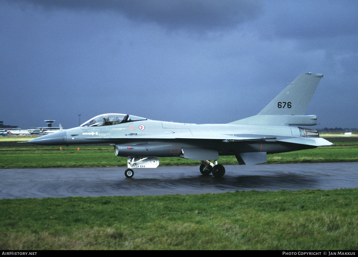 Aircraft Photo of 676 | General Dynamics F-16A Fighting Falcon | Norway - Air Force | AirHistory.net #732365