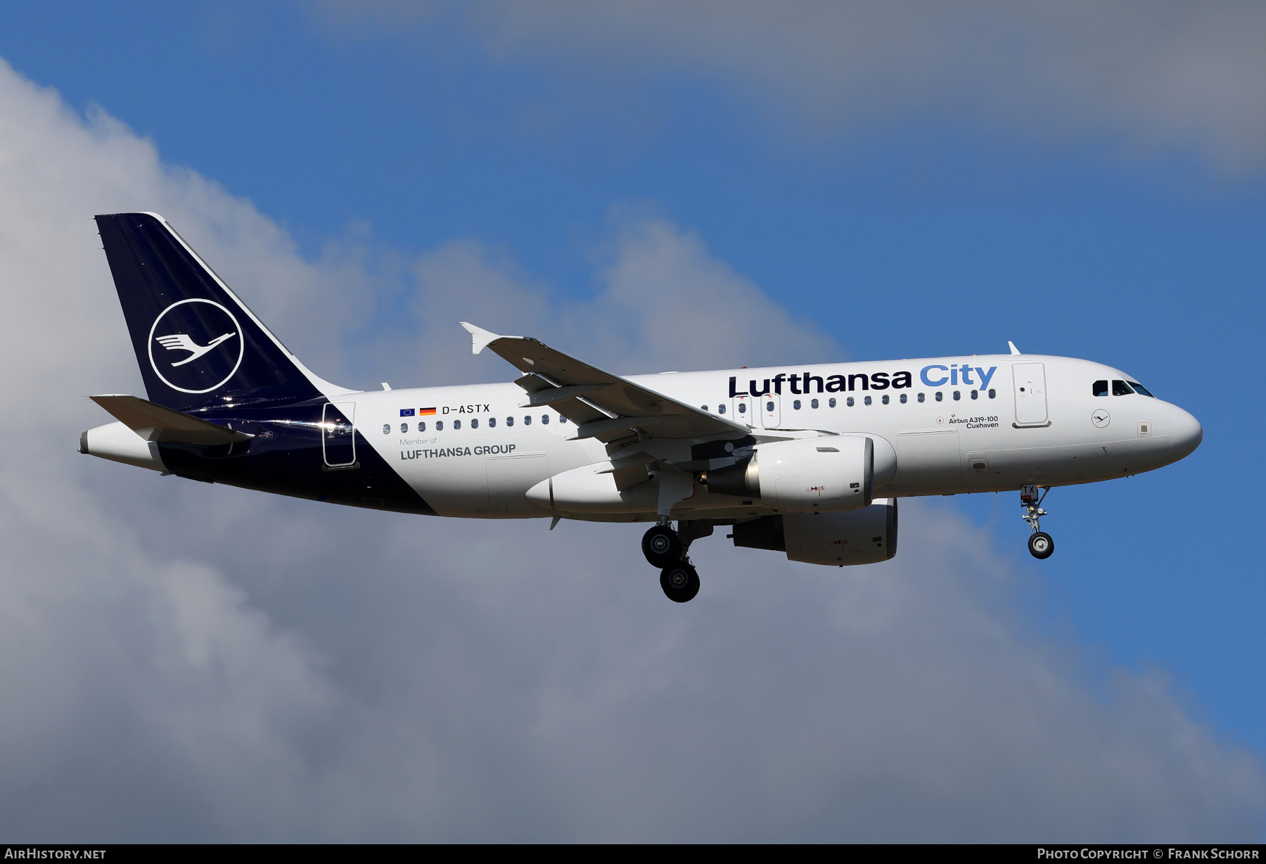 Aircraft Photo of D-ASTX | Airbus A319-112 | Lufthansa City | AirHistory.net #732447