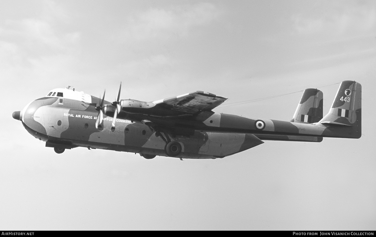 Aircraft Photo of XP443 | Armstrong Whitworth AW-660 Argosy C.1 | UK - Air Force | AirHistory.net #732456