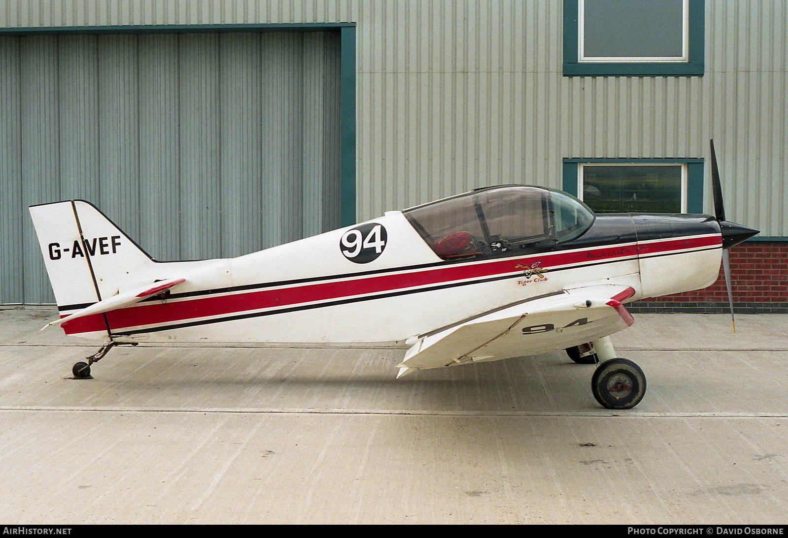 Aircraft Photo of G-AVEF | SAN Jodel D-150 Mascaret | The Tiger Club | AirHistory.net #732500