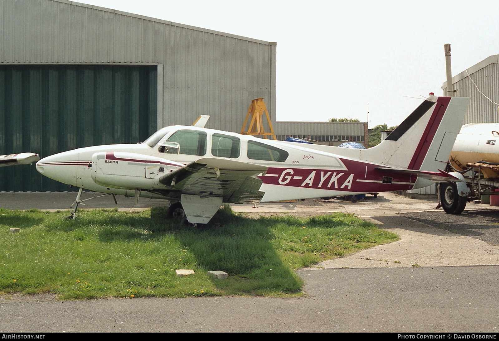 Aircraft Photo of G-AYKA | Beech B55A Baron (95-B55) | AirHistory.net #732519
