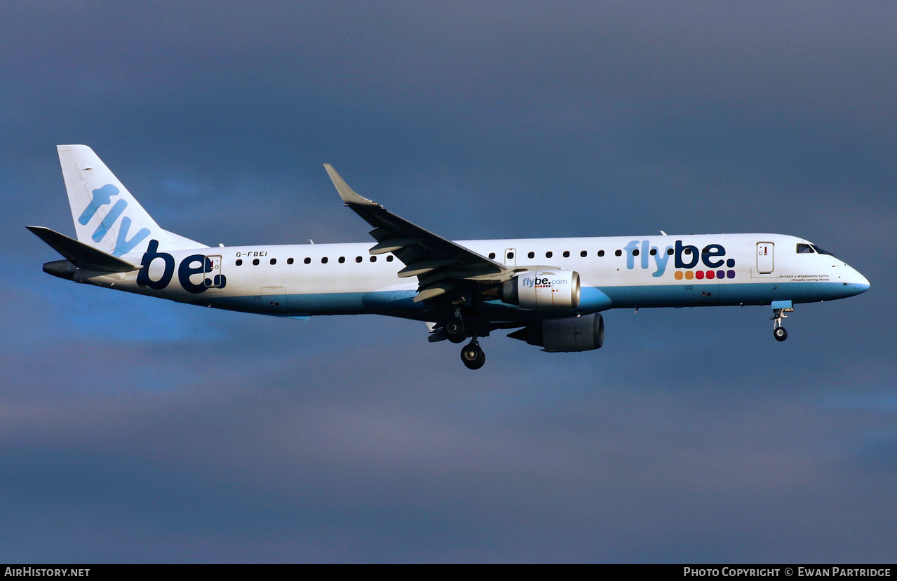 Aircraft Photo of G-FBEI | Embraer 195LR (ERJ-190-200LR) | Flybe | AirHistory.net #732525