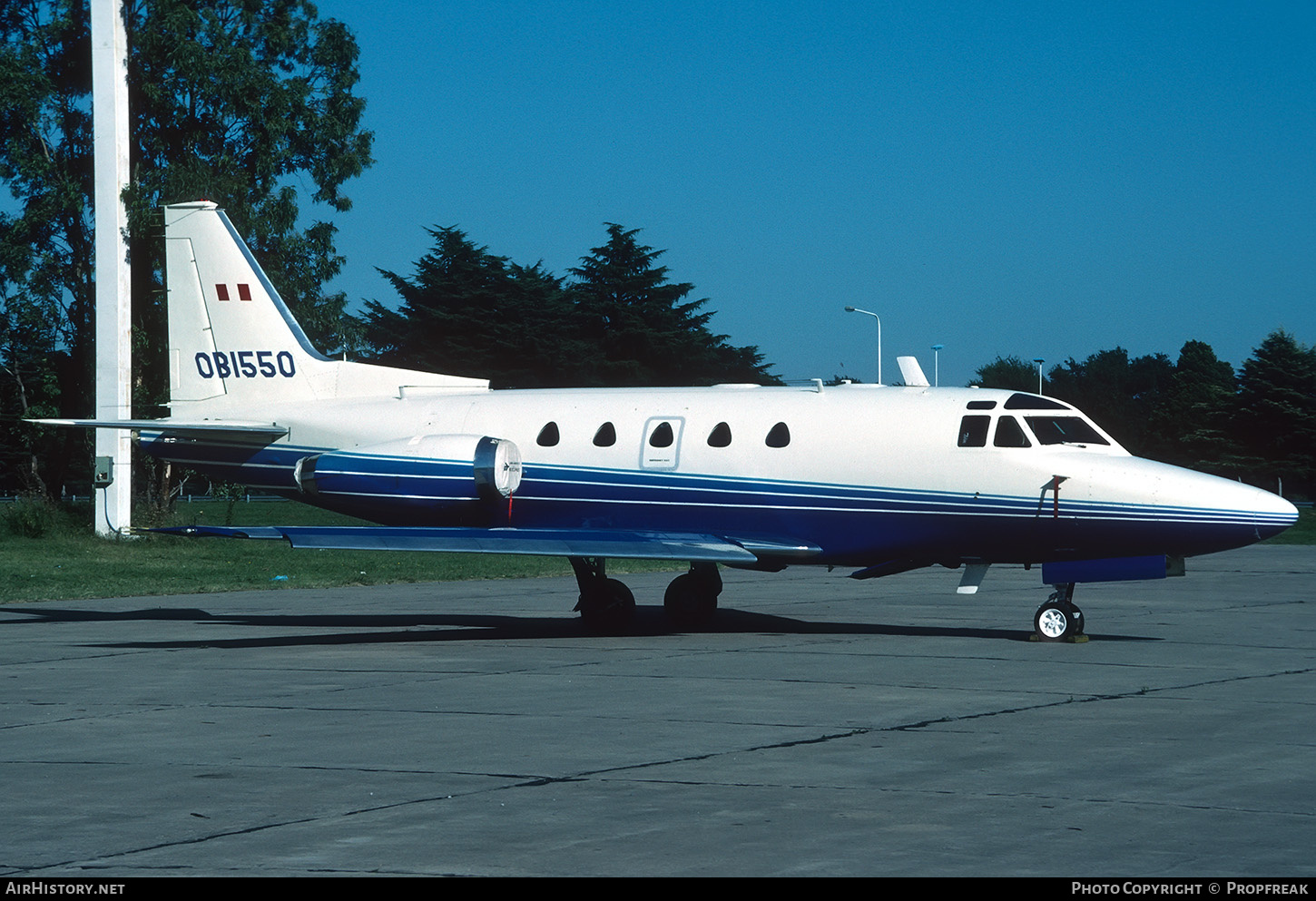 Aircraft Photo of OB-1550 | North American Rockwell NA-306 Sabreliner 60 | AirHistory.net #732528
