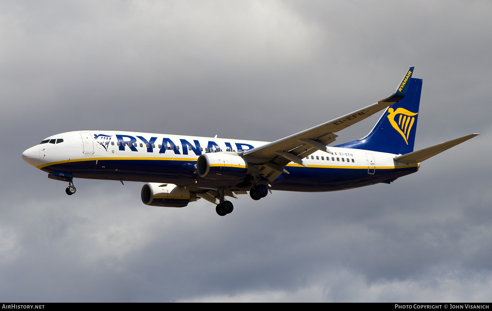Aircraft Photo of EI-EFN | Boeing 737-8AS | Ryanair | AirHistory.net #732567