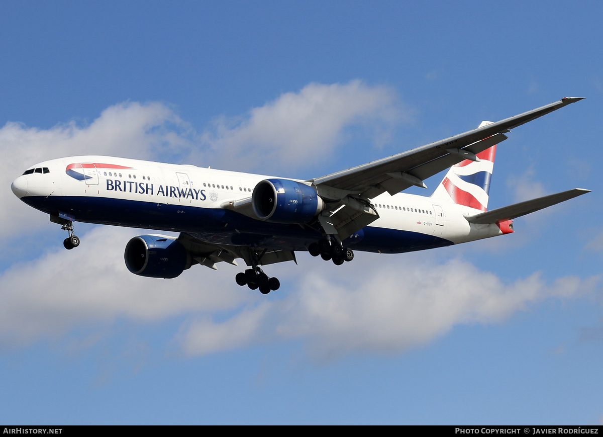 Aircraft Photo of G-VIIY | Boeing 777-236/ER | British Airways | AirHistory.net #732573