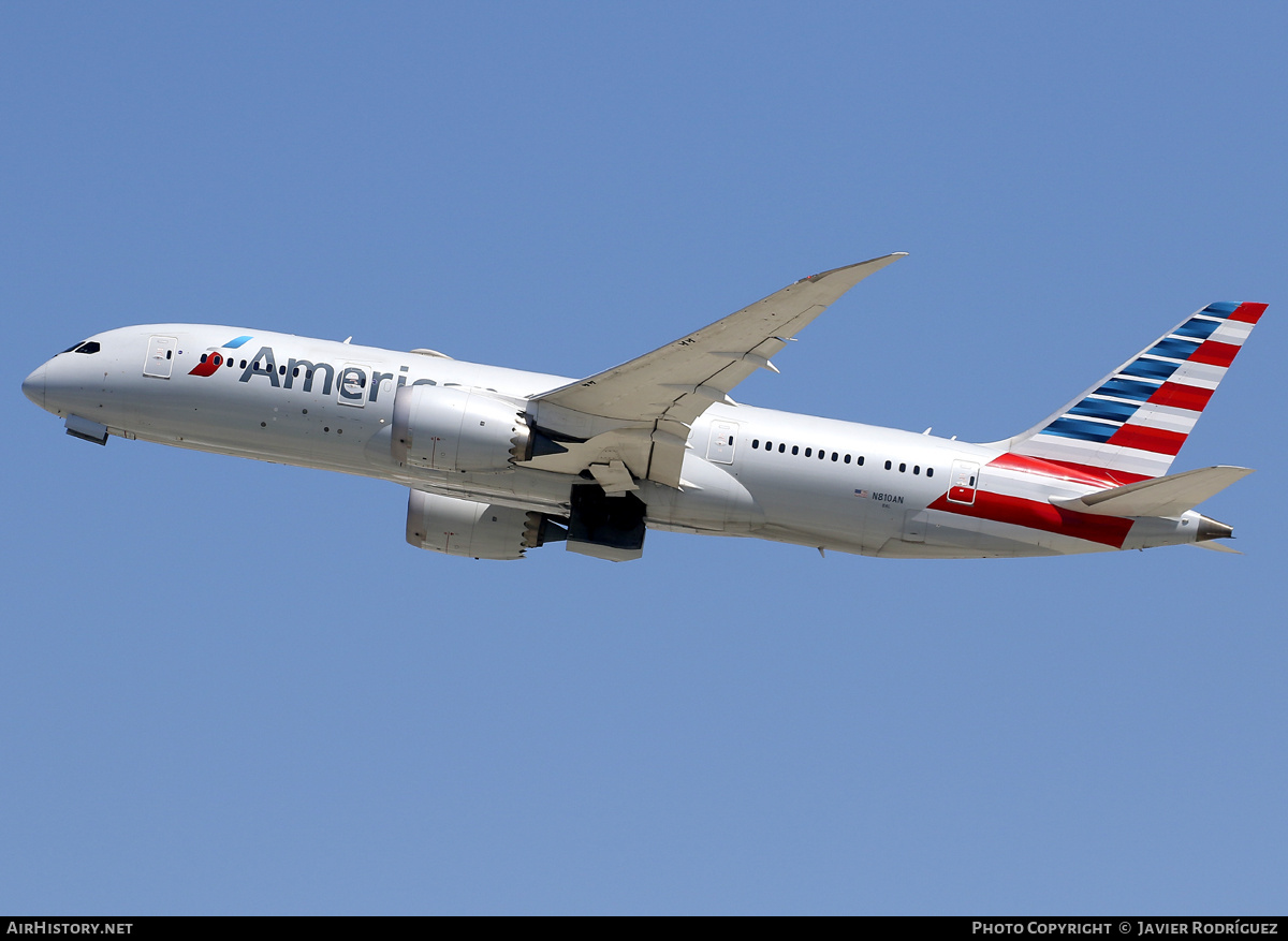 Aircraft Photo of N810AN | Boeing 787-8 Dreamliner | American Airlines | AirHistory.net #732574
