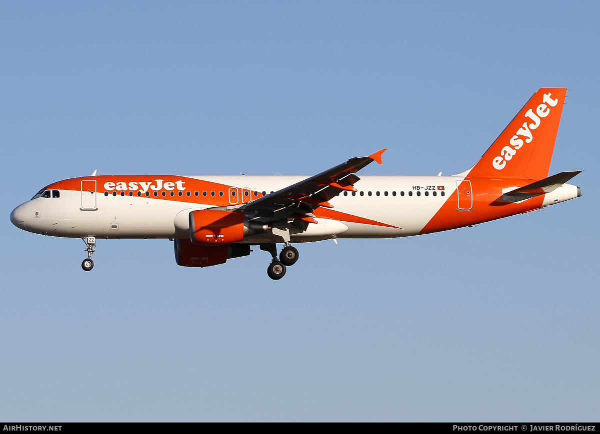 Aircraft Photo of HB-JZZ | Airbus A320-214 | EasyJet | AirHistory.net #732622