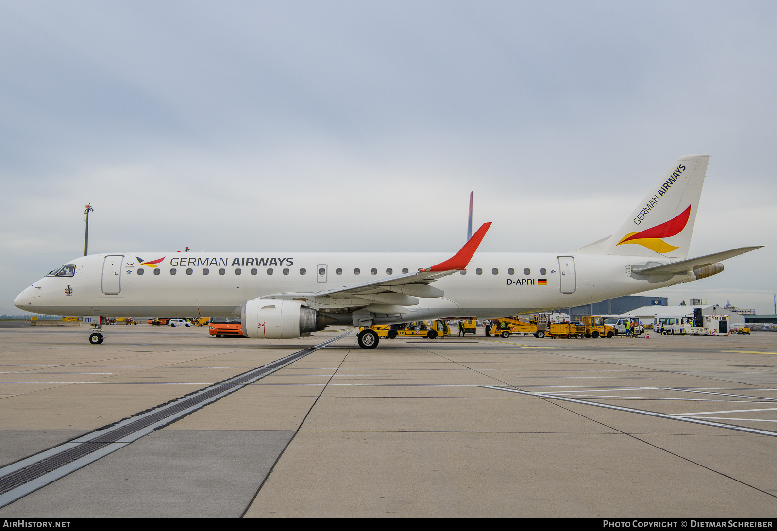 Aircraft Photo of D-APRI | Embraer 190LR (ERJ-190-100LR) | German Airways | AirHistory.net #732634