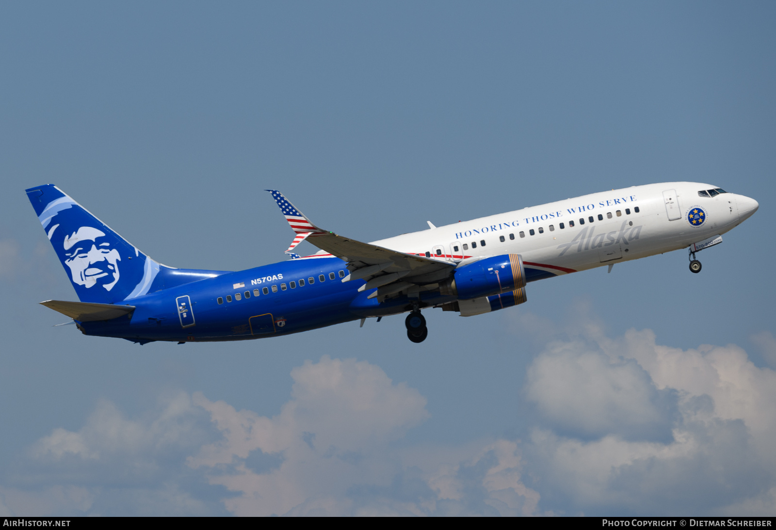 Aircraft Photo of N570AS | Boeing 737-890 | Alaska Airlines | AirHistory.net #732653