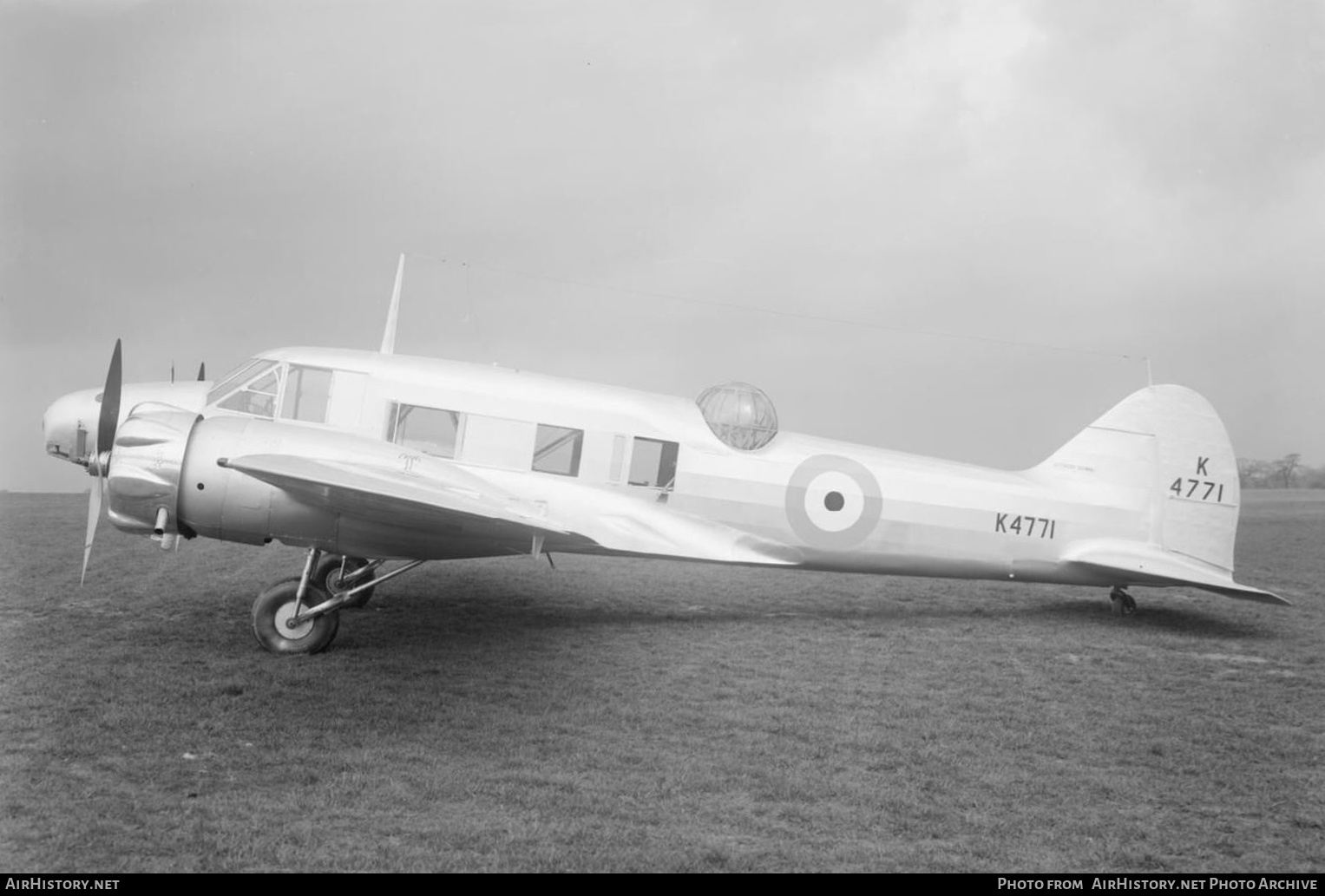 Aircraft Photo of K4771 | Avro 652A Anson I | UK - Air Force | AirHistory.net #732734
