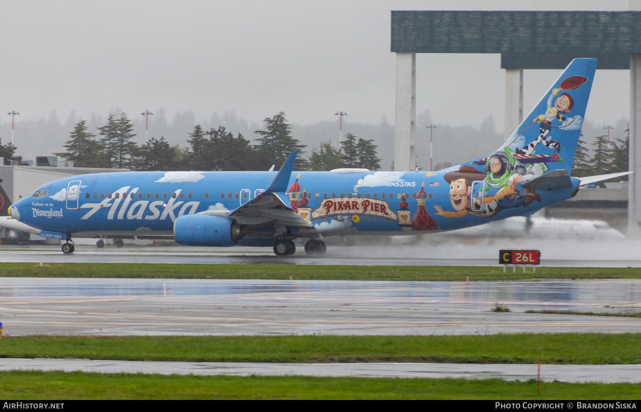 Aircraft Photo of N537AS | Boeing 737-890 | Alaska Airlines | AirHistory.net #732764