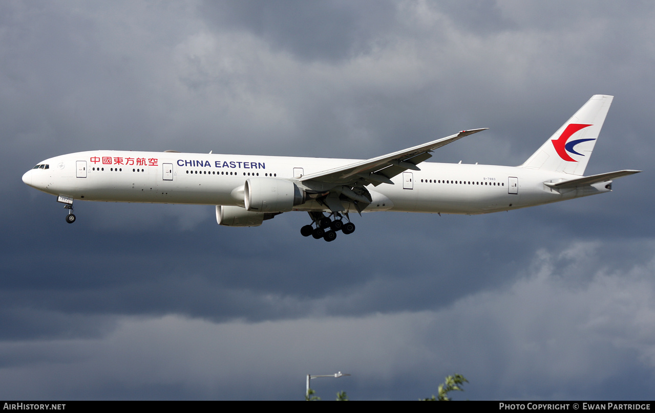 Aircraft Photo of B-7883 | Boeing 777-300/ER | China Eastern Airlines | AirHistory.net #732819