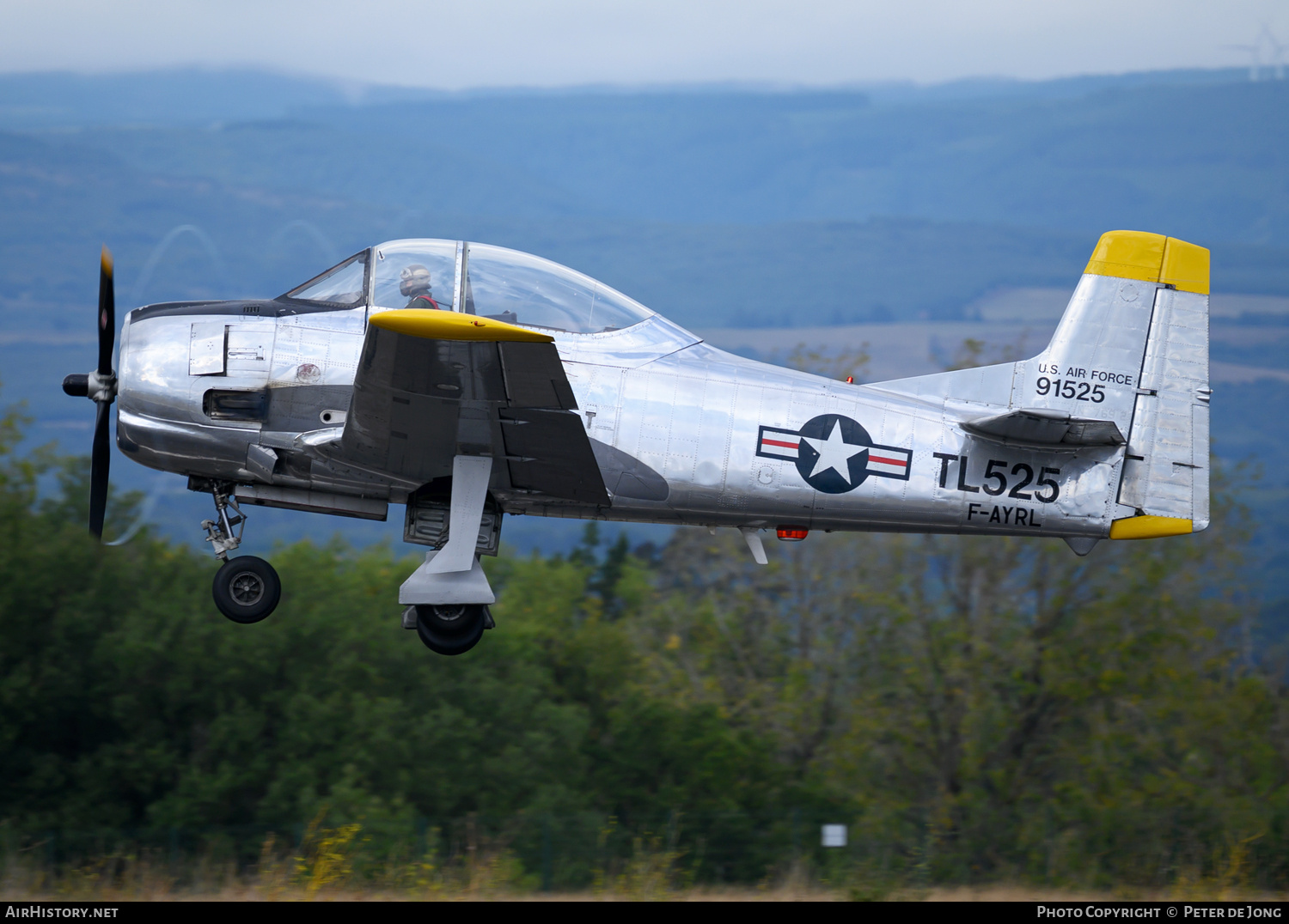 Aircraft Photo of F-AYRL / 91525 | North American T-28A Trojan | USA - Air Force | AirHistory.net #732829