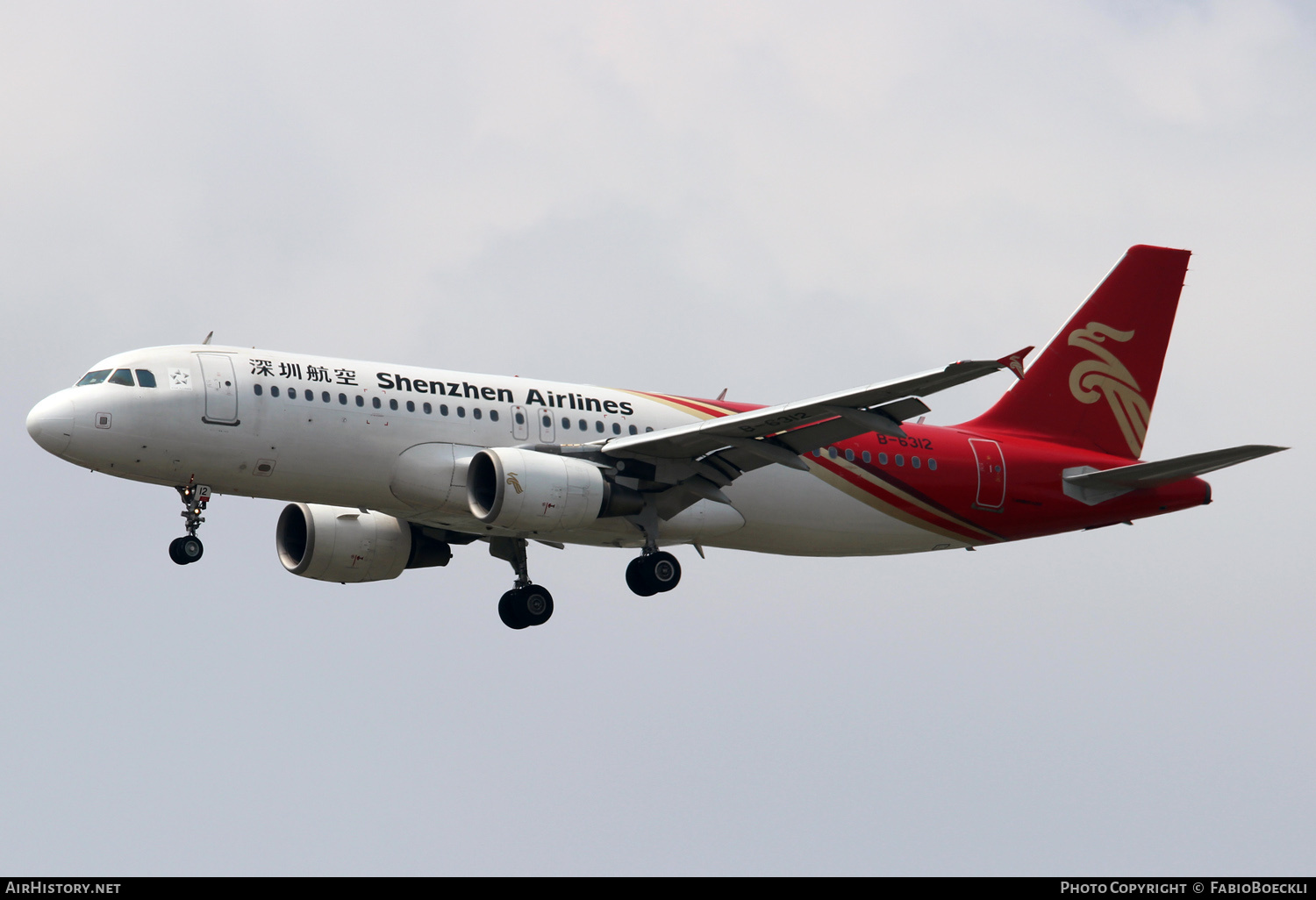 Aircraft Photo of B-6312 | Airbus A320-214 | Shenzhen Airlines | AirHistory.net #732884