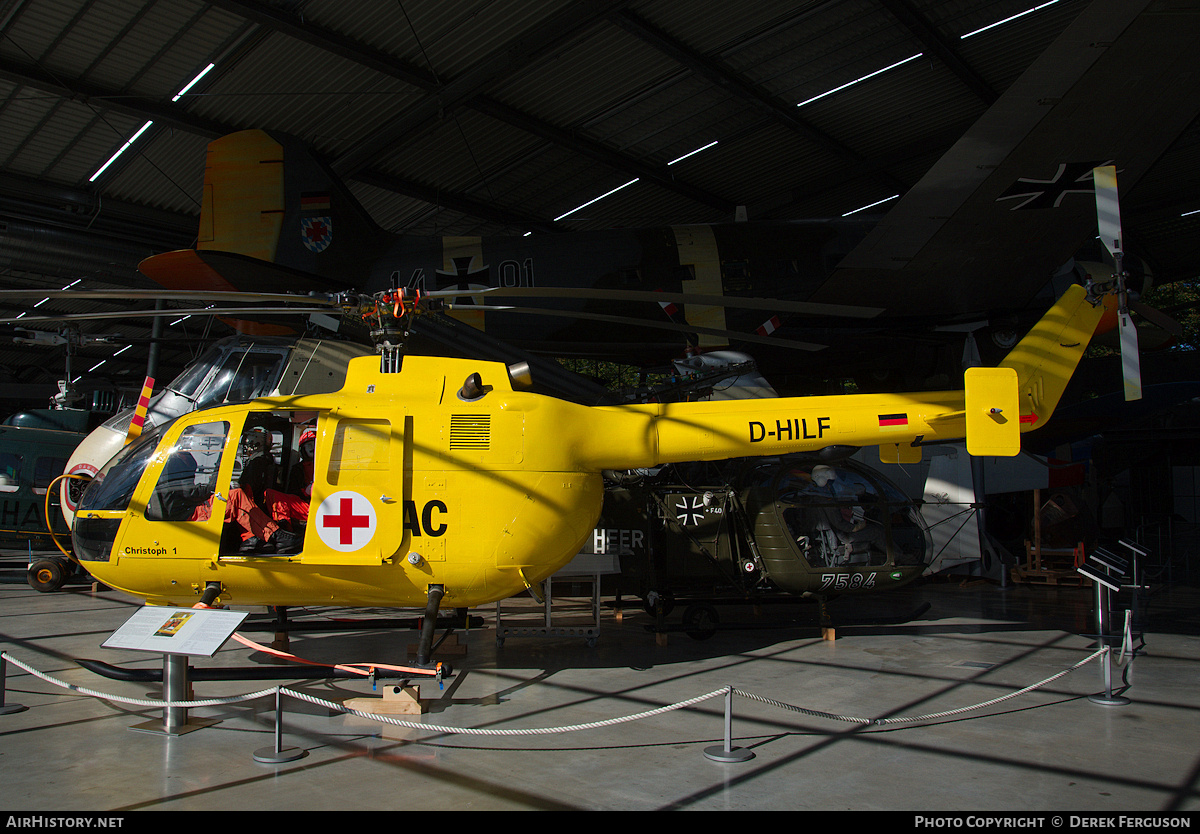 Aircraft Photo of D-HILF | MBB BO-105C | ADAC Luftrettung | AirHistory.net #732891