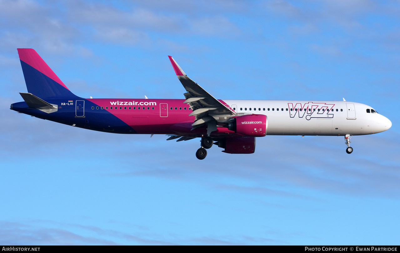 Aircraft Photo of HA-LVI | Airbus A321-271NX | Wizz Air | AirHistory.net #732901