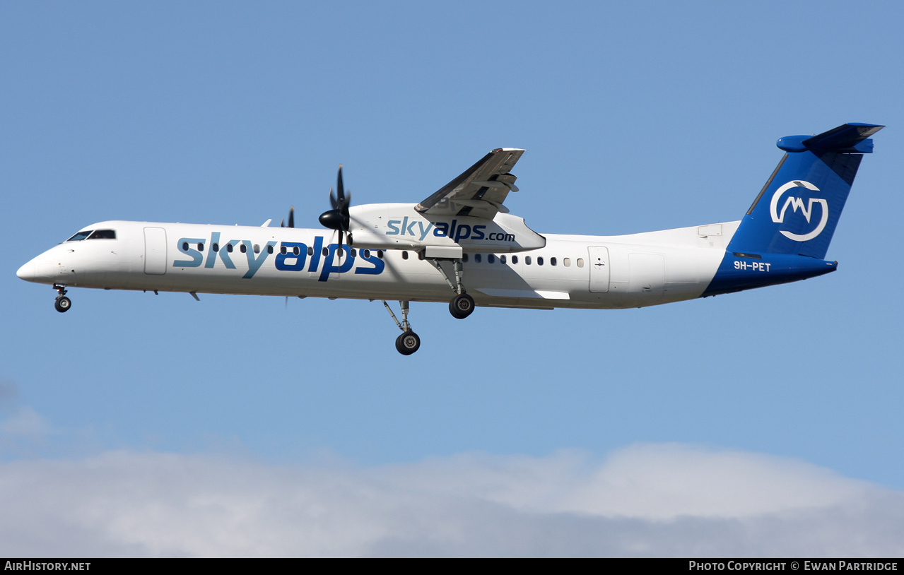 Aircraft Photo of 9H-PET | Bombardier DHC-8-402 Dash 8 | SkyAlps | AirHistory.net #732906