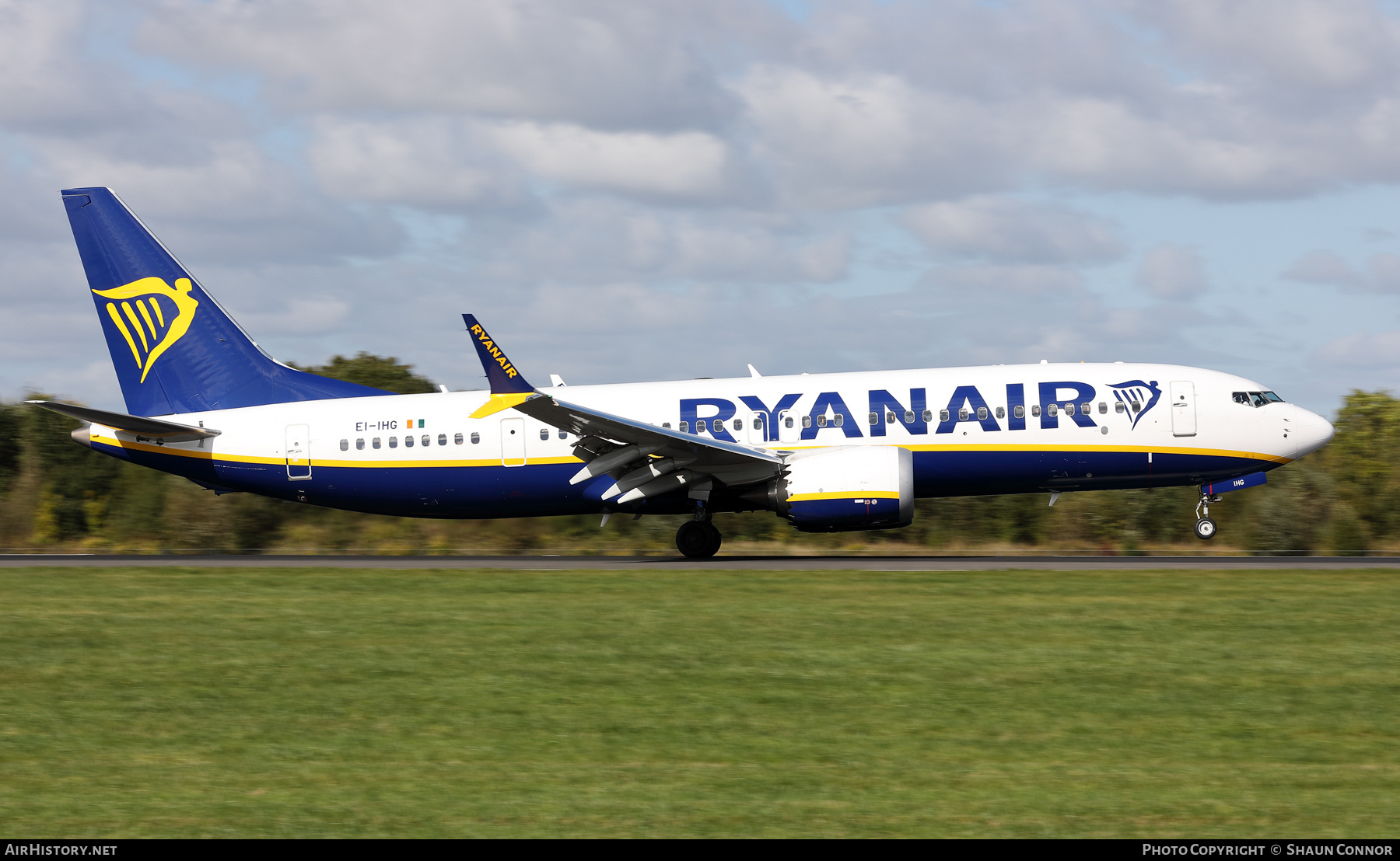 Aircraft Photo of EI-IHG | Boeing 737-8200 Max 200 | Ryanair | AirHistory.net #732997