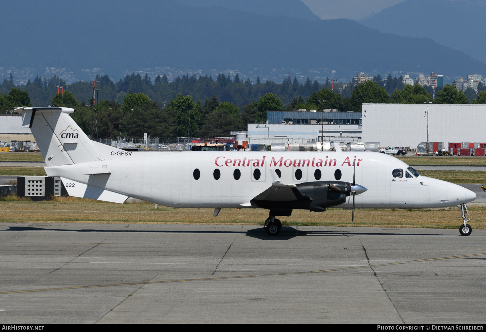Aircraft Photo of C-GFSV | Beech 1900D | Central Mountain Air - CMA | AirHistory.net #733033