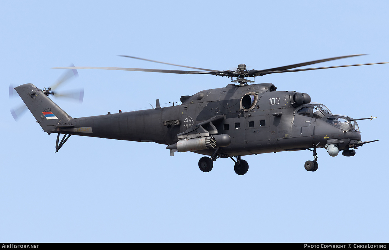 Aircraft Photo of 35103 | Mil Mi-35M | Serbia - Air Force | AirHistory.net #733109