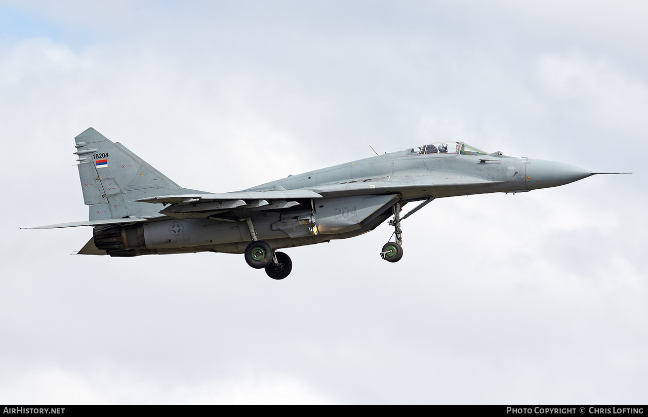 Aircraft Photo of 18204 | Mikoyan-Gurevich MiG-29 (9-13) | Serbia - Air Force | AirHistory.net #733125