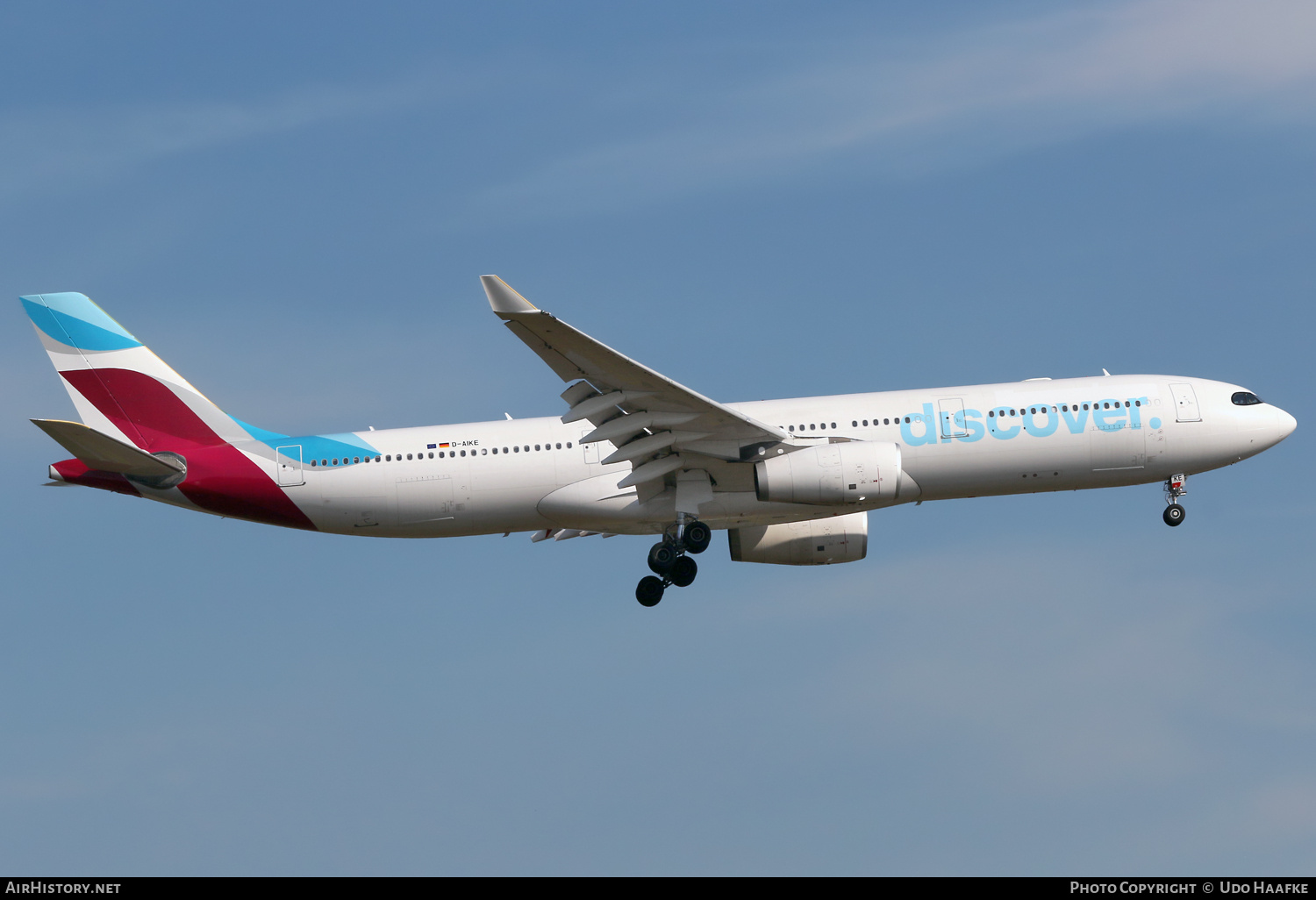 Aircraft Photo of D-AIKE | Airbus A330-343 | Discover Airlines | AirHistory.net #733156