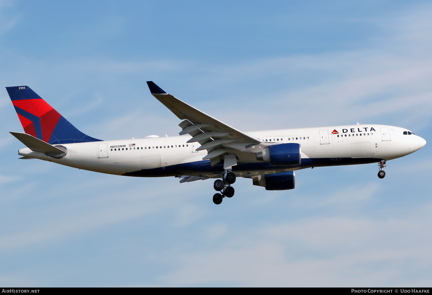 Aircraft Photo of N855NW | Airbus A330-223 | Delta Air Lines | AirHistory.net #733160