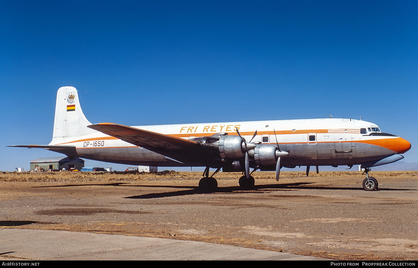 Aircraft Photo of CP-1650 | Douglas DC-6B | Fri Reyes - Frigorífico Reyes | AirHistory.net #733212