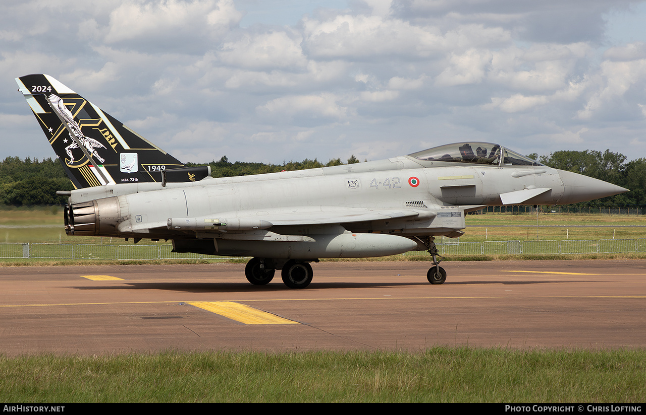 Aircraft Photo of MM7316 | Eurofighter F-2000A Typhoon | Italy - Air Force | AirHistory.net #733225