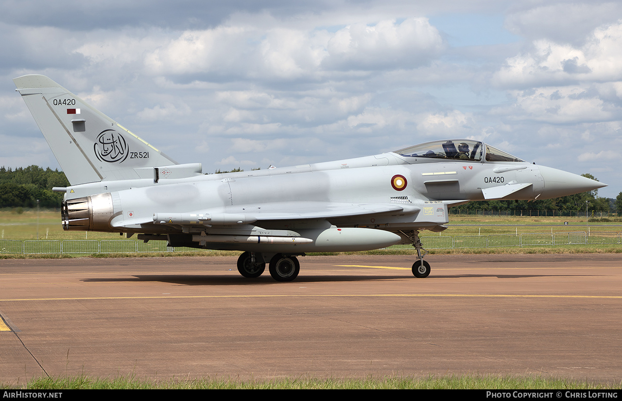 Aircraft Photo of QA420 / ZR521 | Eurofighter EF-2000 Typhoon | Qatar - Air Force | AirHistory.net #733226